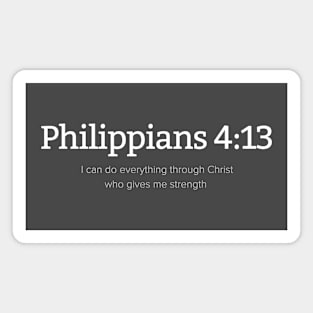 Philippians 4:13 | Bible Verse | Jesus Lover Magnet